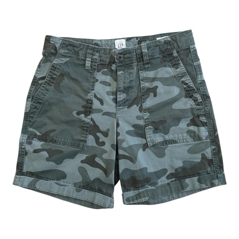 Gap Womens Girlfriend Khaki Shorts Size 0 Stretch Gray Camo Grunge Edgy
Outdoor